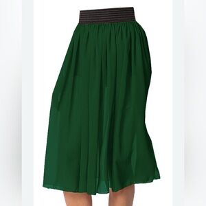 $12 for 3 Chiffon Midi Skirt Summer Wear Flared Casual Wear Waist elastic